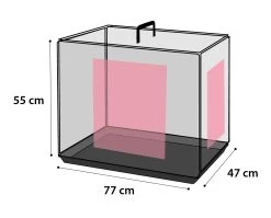 Flamingo Cage Pour Chien Ebo Noir M 77x47x55cm -Fournitures Pour Animaux Magasin 023ce54f32db745076d5edc53e5403cefe628eb0a52534d8056b1a156866f136