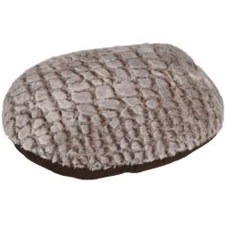 Flamingo Coussin Snoozzy Ovale Fermeture Eclair Brun 50x40x8cm