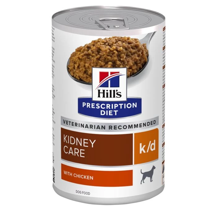 Hill's Prescription Diet K/D Boîtes Pour Chien Au Poulet - 12 X 370g 3 Hill's Prescription Diet K/D Boîtes Pour Chien Au Poulet - 12 X 370g