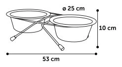 Flamingo Gamelle Pour La Nourriture Et L'eau Set + Support Arjun Inox 25cm 2500ml 7 Flamingo Gamelle Pour La Nourriture Et L'eau Set + Support Arjun Inox 25cm 2500ml -Fournitures Pour Animaux Magasin 2101011f3c5e0452d66c902e8e1e9cc5c93c7277da8f6632c512061b48ebc6fa