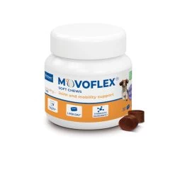 Virbac MOVOFLEX 30 BOUCHEES -Fournitures Pour Animaux Magasin 309951 Packshot Movoflex M 3 FR 4g x30 right