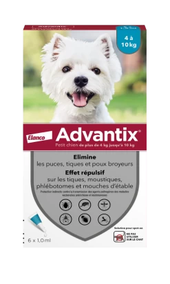 Advantix Petit Chien 4-10Kg 12 Advantix Petit Chien 4-10Kg -Fournitures Pour Animaux Magasin 4007221021018 advantix petit chien 6 pipettes 3 1