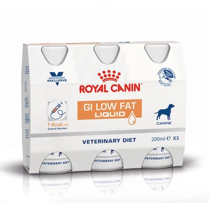 Royal Canin GI Low Fat - 3 Flacons De 200ml 3 Royal Canin GI Low Fat - 3 Flacons De 200ml
