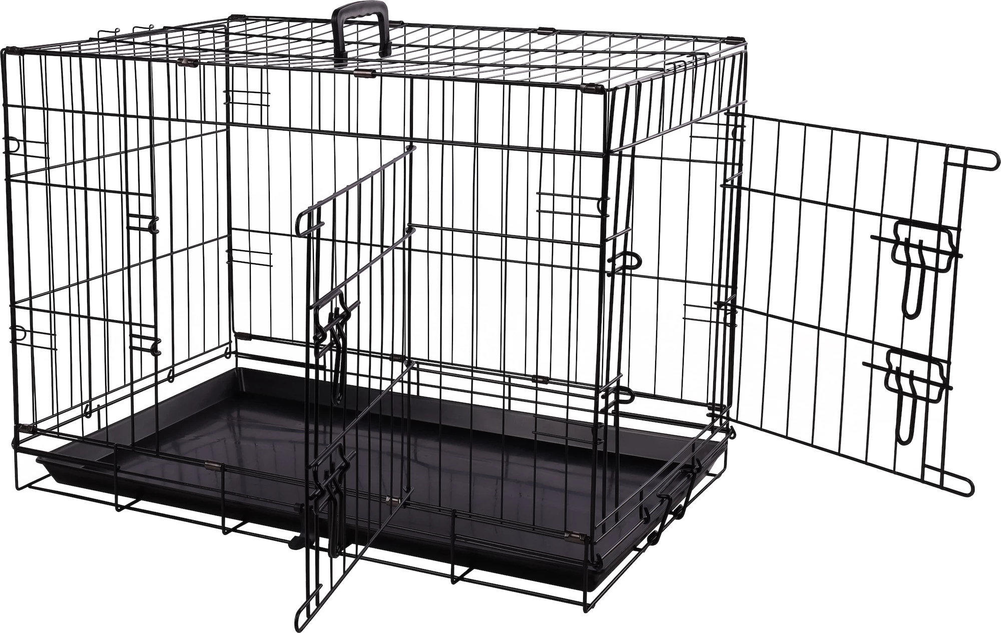 Flamingo Cage Pour Chien Mezo Noir S 43x61x50cm 7 Flamingo Cage Pour Chien Mezo Noir S 43x61x50cm – Image 5