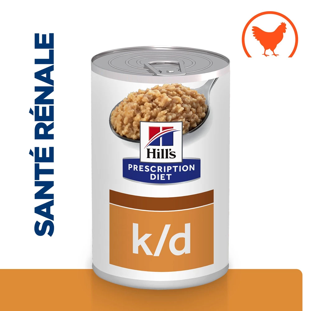 Hill's Prescription Diet K/D Boîtes Pour Chien Au Poulet - 12 X 370g 4 Hill's Prescription Diet K/D Boîtes Pour Chien Au Poulet - 12 X 370g – Image 2