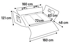 Flamingo Housse Pour Coffre De Voiture Moco Noir 163x125cm 15 Flamingo Housse Pour Coffre De Voiture Moco Noir 163x125cm -Fournitures Pour Animaux Magasin 5331473 T 01