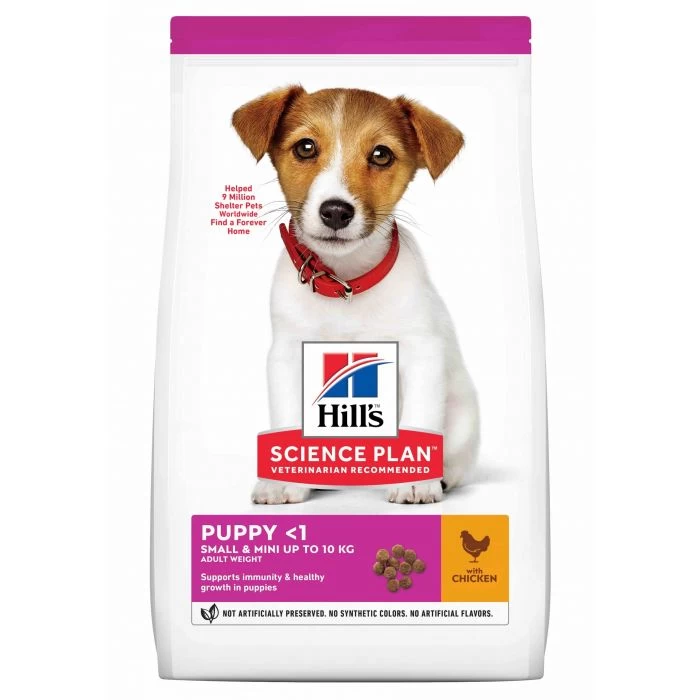 Hill's Science Plan Puppy Small & Mini Croquettes Pour Chiot De Petite Taille Au Poulet 3 Hill's Science Plan Puppy Small & Mini Croquettes Pour Chiot De Petite Taille Au Poulet