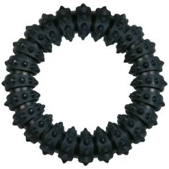 Flamingo Jouet Chien Gladiator Anneau Noir En Caoutchouc 15cm