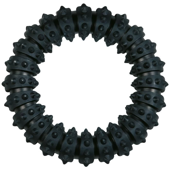 Flamingo Jouet Chien Gladiator Anneau Noir En Caoutchouc 15cm 3 Flamingo Jouet Chien Gladiator Anneau Noir En Caoutchouc 15cm