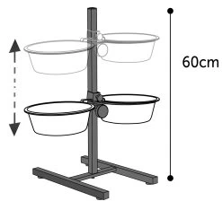 Flamingo Gamelle Support En H Avec 2 Ecuelles Otis 2x27cm 4l -Fournitures Pour Animaux Magasin 8ba134b00e8562f6590f5c633ea1074d850e340cdf5ca02e8d7d2d3994a57695