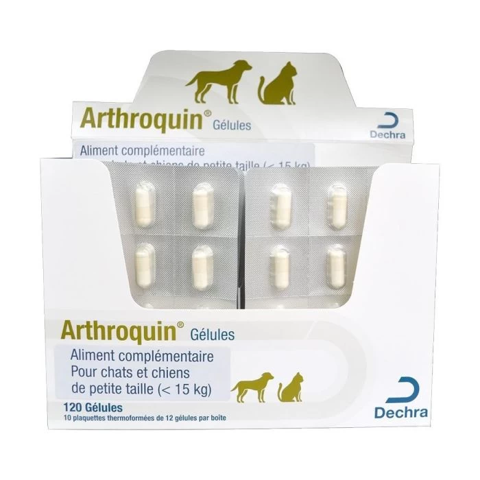 DECHRA Arthroquin Chat Et Petit Chien 24 Gélules 3 DECHRA Arthroquin Chat Et Petit Chien 24 Gélules