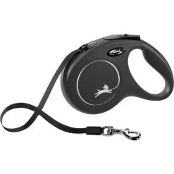 Laisse Flexi New Classic Sangle L/5m Noir