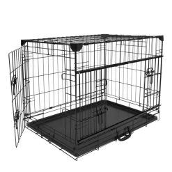 Cage Fer Ninja Edition Avec Porte Coulissante 107x71x79 Cm Noir