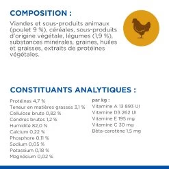 HILL'S SCIENCE PLAN HEALTHY CUISINE MIJOTÉS POUR CHIEN ADULTE SMALL & MINI AU POULET ET AU BŒUF 12X80G -Fournitures Pour Animaux Magasin Hill s science plan chien adult healthy cuisine mijotes sachet repas poulet boeuf 12x80g 6 FR