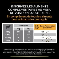 Purina PRO PLAN MOBILITY+ CHIEN ALIMENT COMPLEMENTAIRE - 60G -Fournitures Pour Animaux Magasin PRO PLAN MOBILITY CHIEN SUPPLEMENT 60G