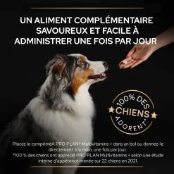 Purina PRO PLAN MULTIVITAMINS+ CHIEN ALIMENT COMPLEMENTAIRE - 67G -Fournitures Pour Animaux Magasin PRO PLAN MULTIVITAMINS DOG SUPPLEMENT 67G 7 FR