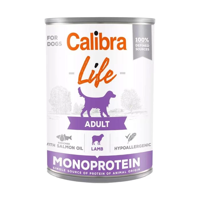CALIBRA LIFE CHIEN ADULTE A L'AGNEAU - 6X400G 3 CALIBRA LIFE CHIEN ADULTE A L'AGNEAU - 6X400G