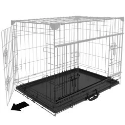 Cage Fer Ninja Edition Avec Porte Coulissante 76x53x61 Cm Noir 8 Cage Fer Ninja Edition Avec Porte Coulissante 76x53x61 Cm Noir -Fournitures Pour Animaux Magasin lade 3